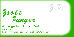 zsolt punger business card